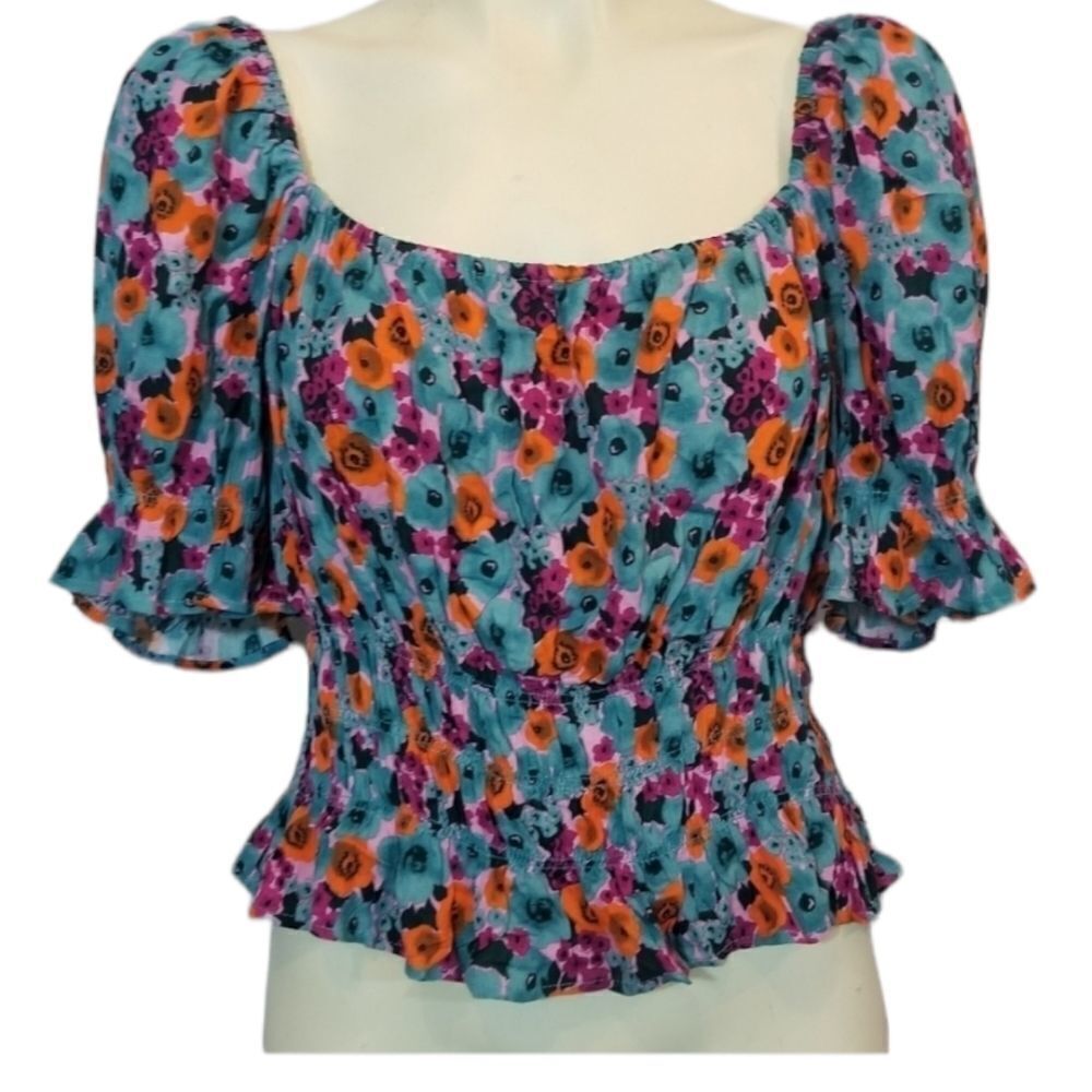 All in Favor Floral Blouse Size XL